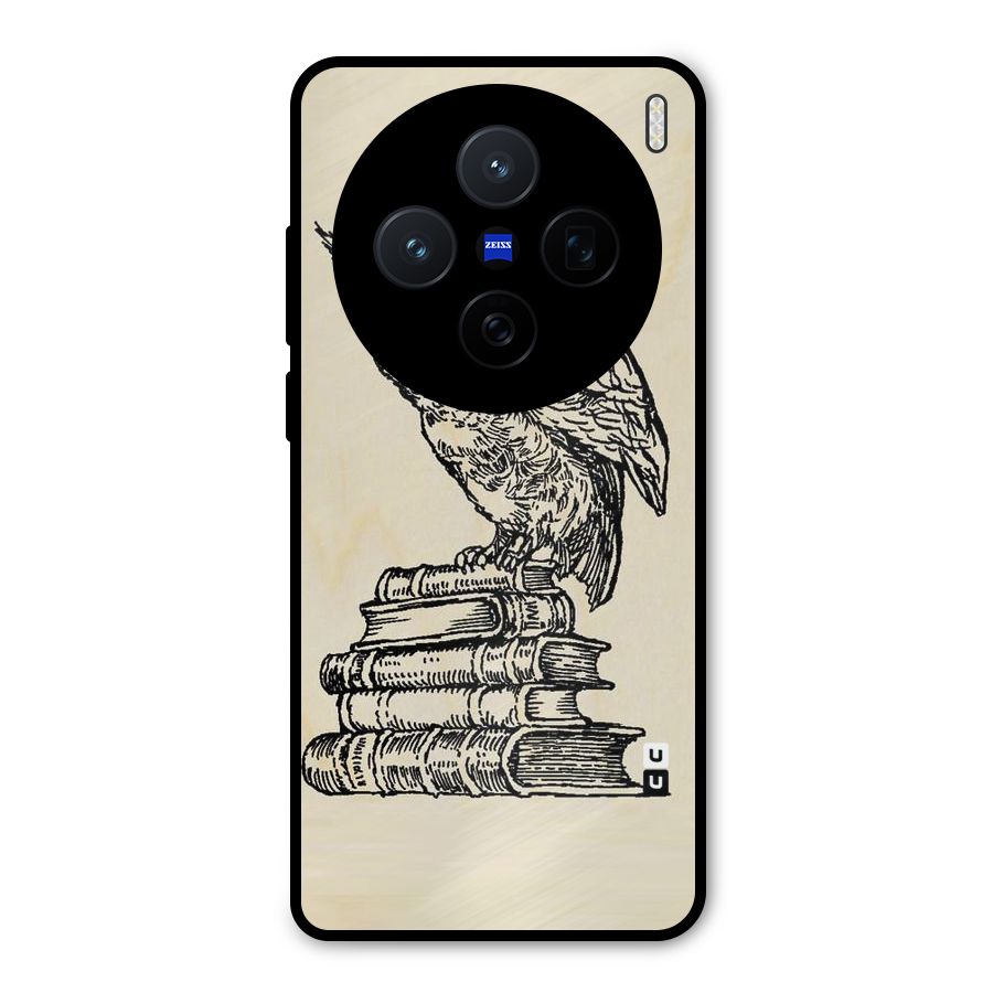 Book Owl Metal Back Case for Vivo X200