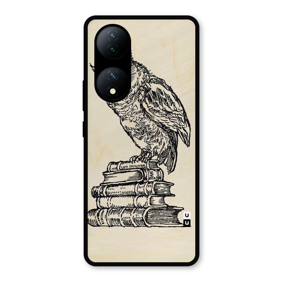 Book Owl Metal Back Case for Vivo Y100
