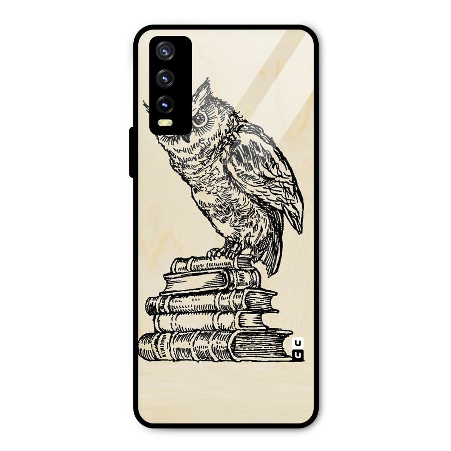 Book Owl Metal Back Case for Vivo Y20