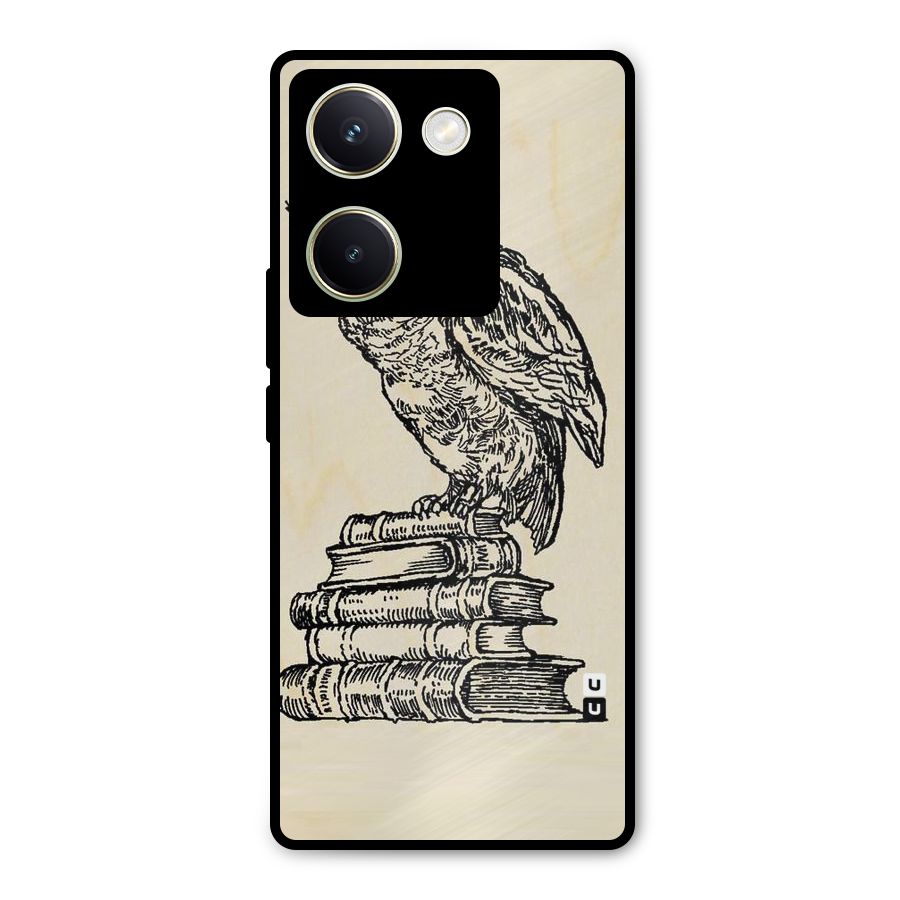 Book Owl Metal Back Case for Vivo Y200 Pro