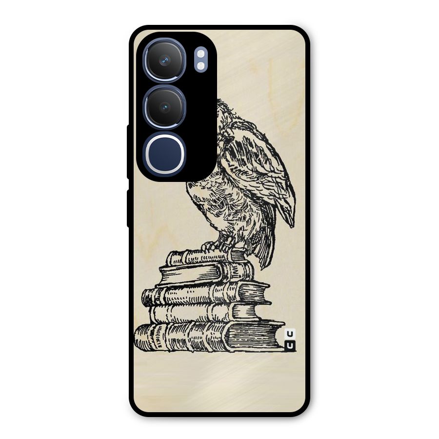 Book Owl Metal Back Case for Vivo Y29