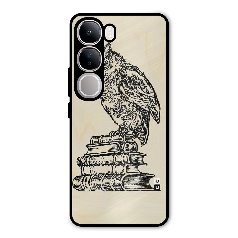 Book Owl Metal Back Case for Vivo Y300