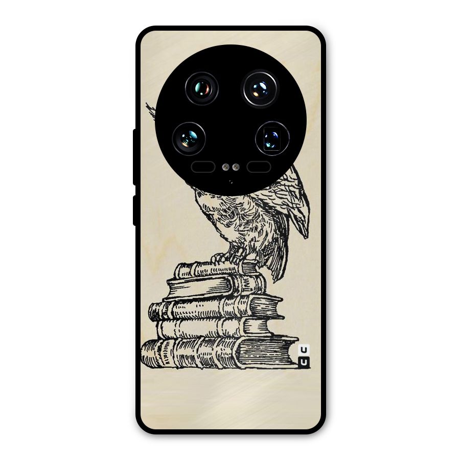 Book Owl Metal Back Case for Xiaomi 14 Ultra