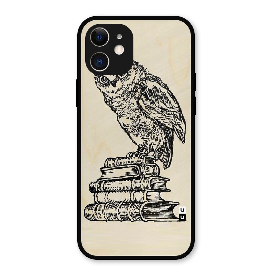 Book Owl Metal Back Case for iPhone 12