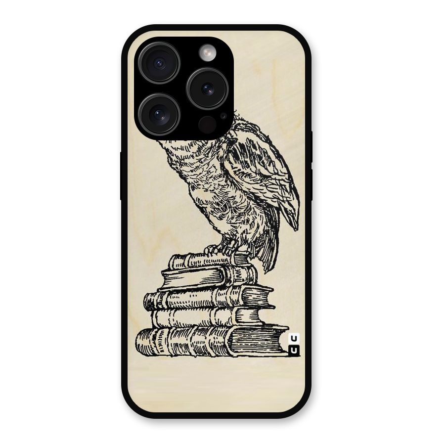 Book Owl Metal Back Case for iPhone 15 Pro