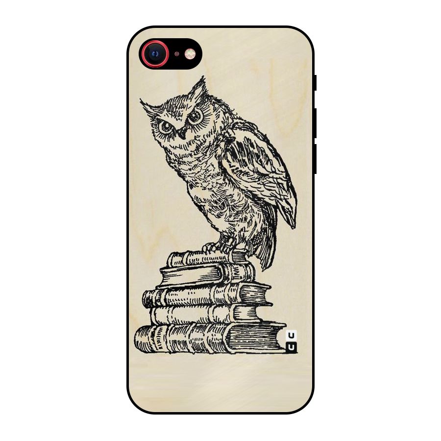 Book Owl Metal Back Case for iPhone 8