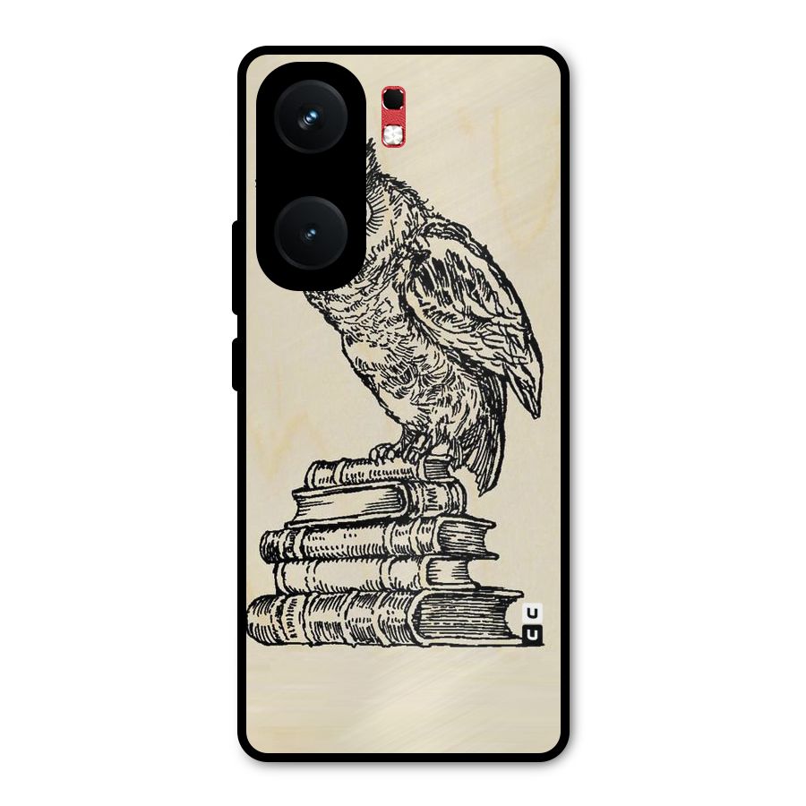 Book Owl Metal Back Case for iQOO Neo 9 Pro