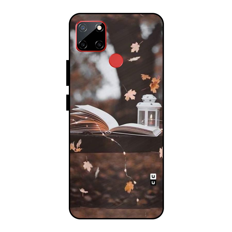 Book and Fall Leaves Metal Back Case for Realme C12