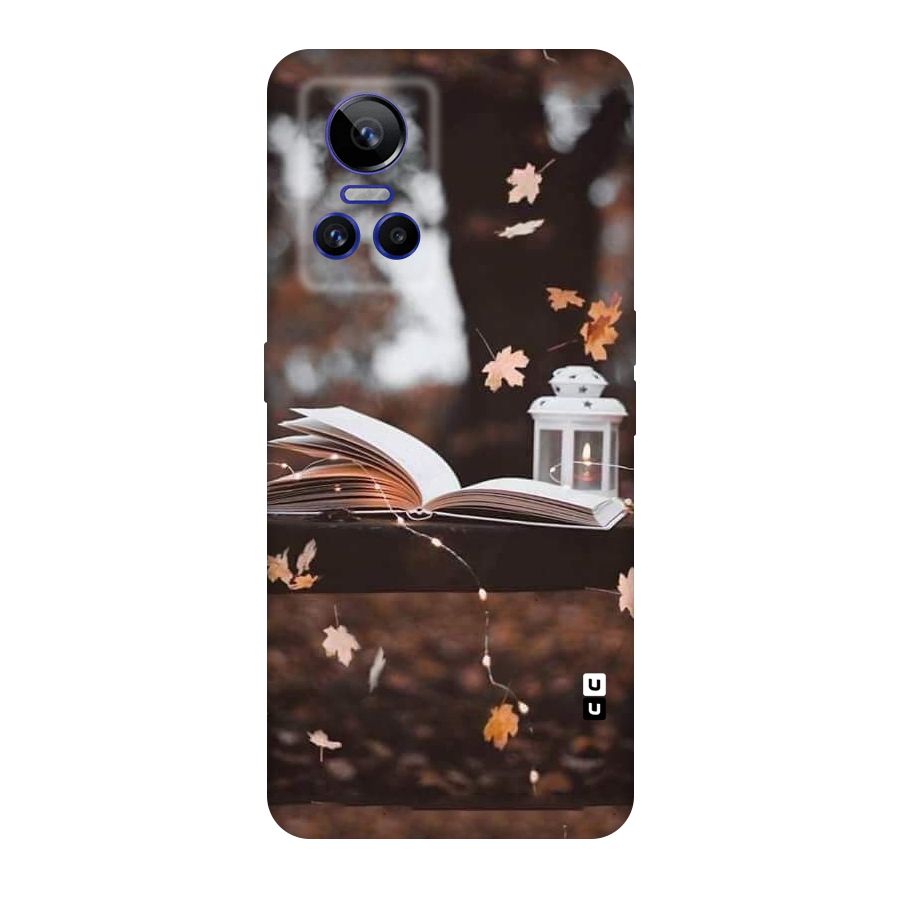 Book and Fall Leaves Original Polycarbonate Back Case for Realme GT Neo 3