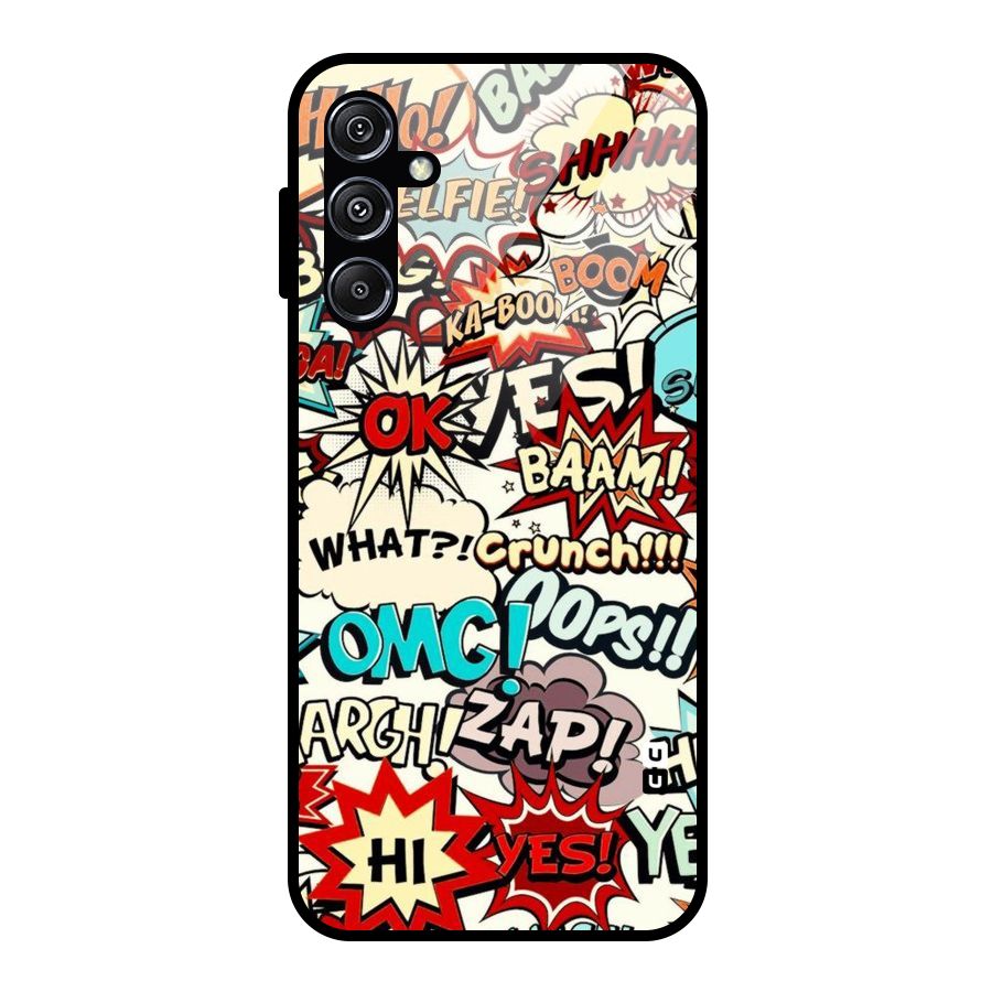 Boom Zap Glass Back Case for Galaxy M34 5G