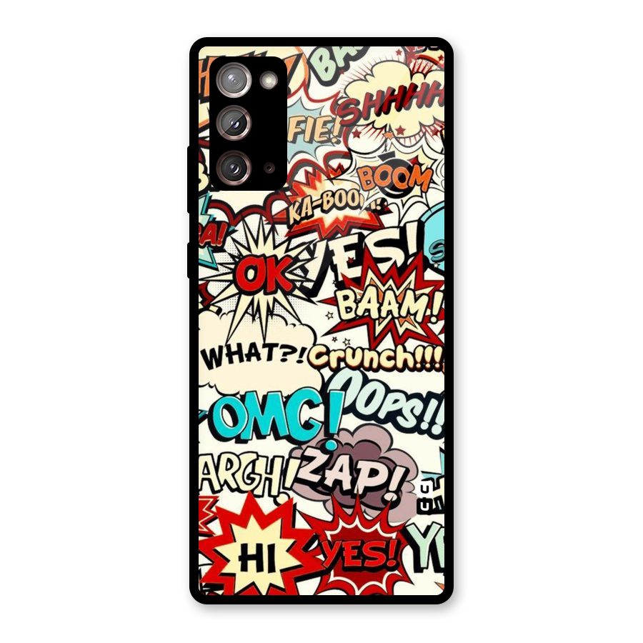 Boom Zap Glass Back Case for Galaxy Note 20