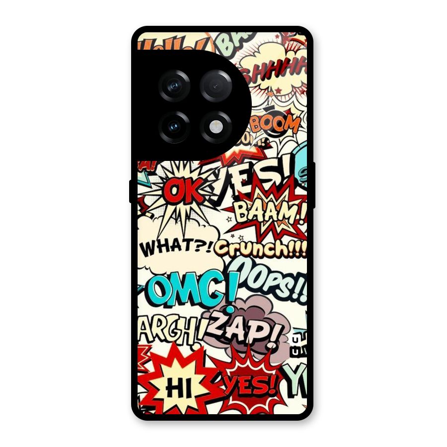 Boom Zap Glass Back Case for OnePlus 11R