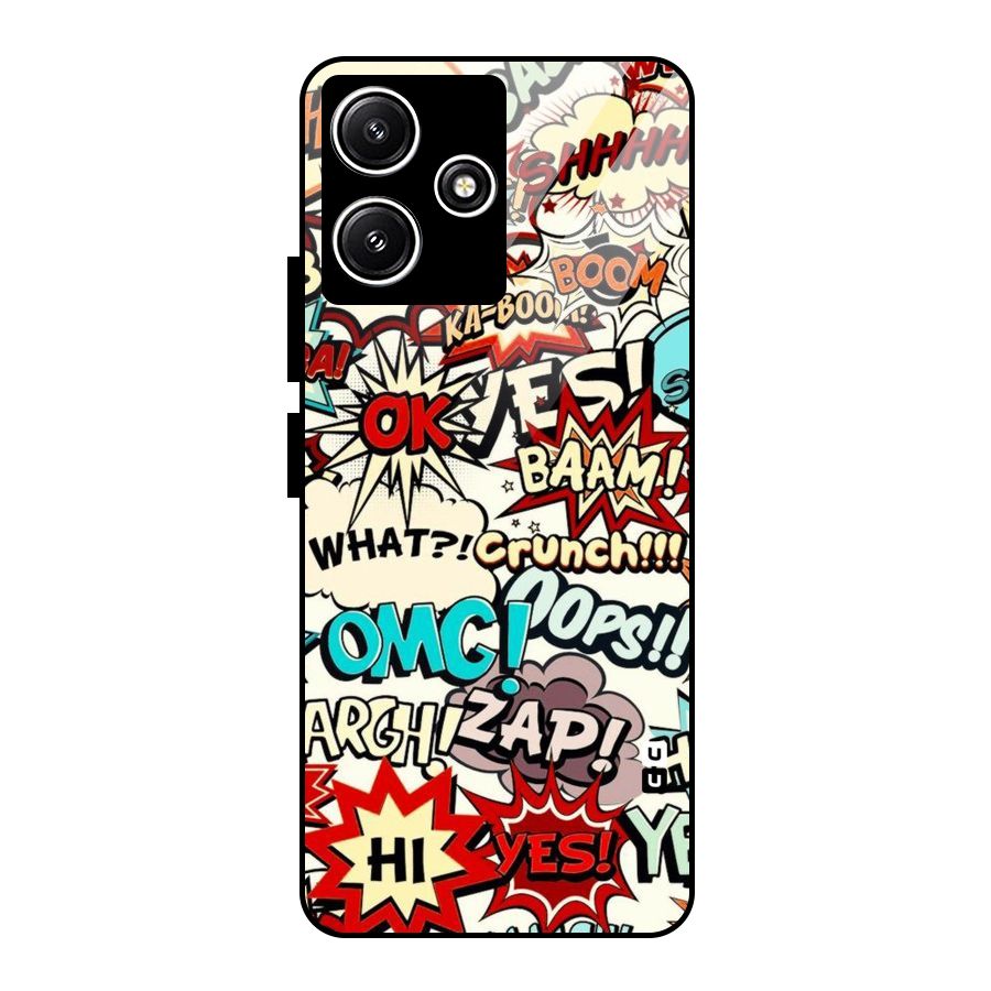 Boom Zap Glass Back Case for Redmi 12 5G