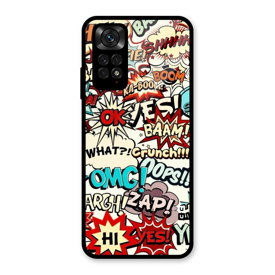 Boom Zap Glass Back Case for Redmi Note 11S