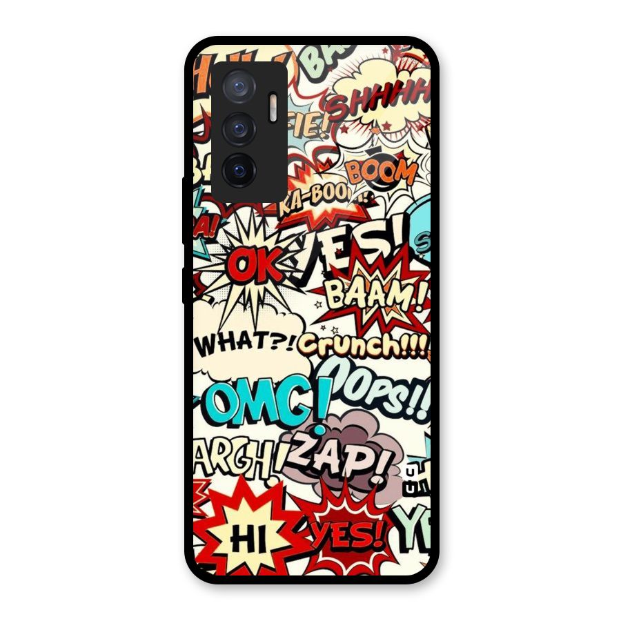 Boom Zap Glass Back Case for Vivo V23e