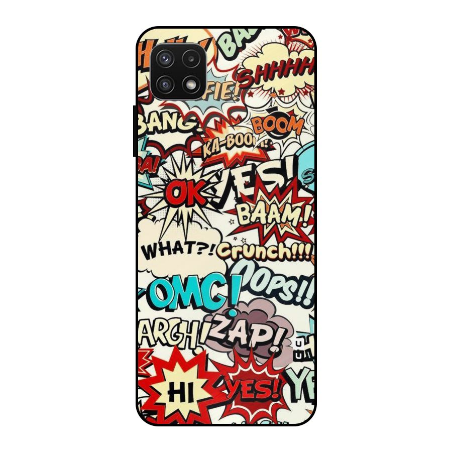 Boom Zap Metal Back Case for Galaxy A22 5G