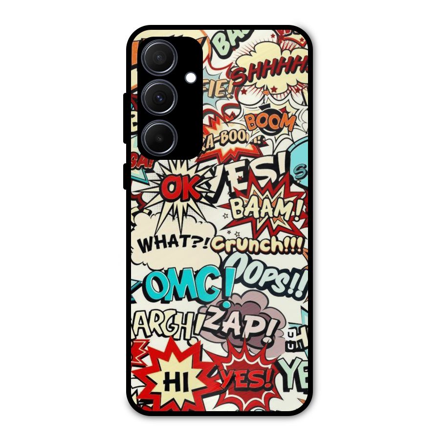 Boom Zap Metal Back Case for Galaxy A35
