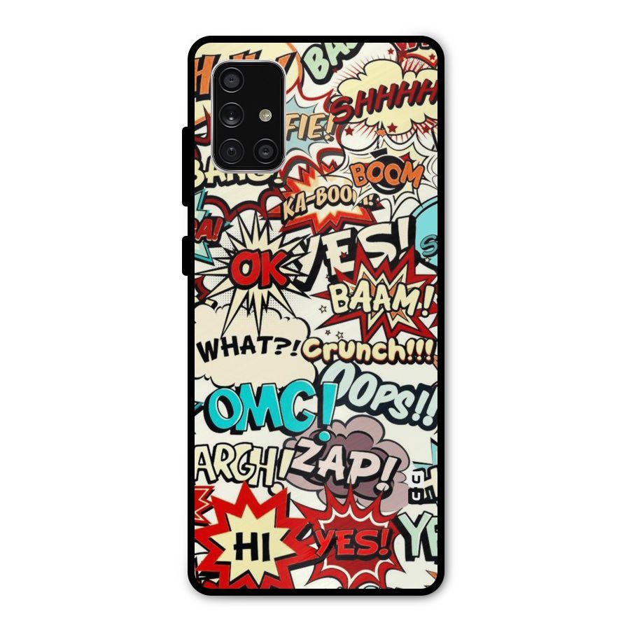 Boom Zap Metal Back Case for Galaxy A71