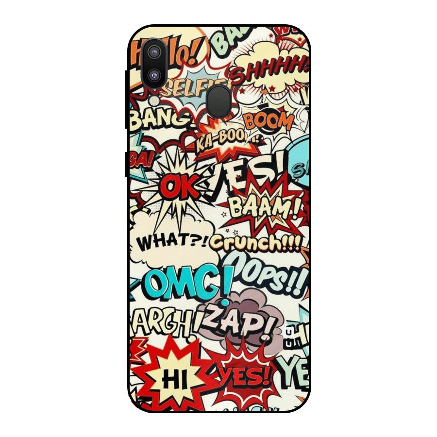 Boom Zap Metal Back Case for Galaxy M20