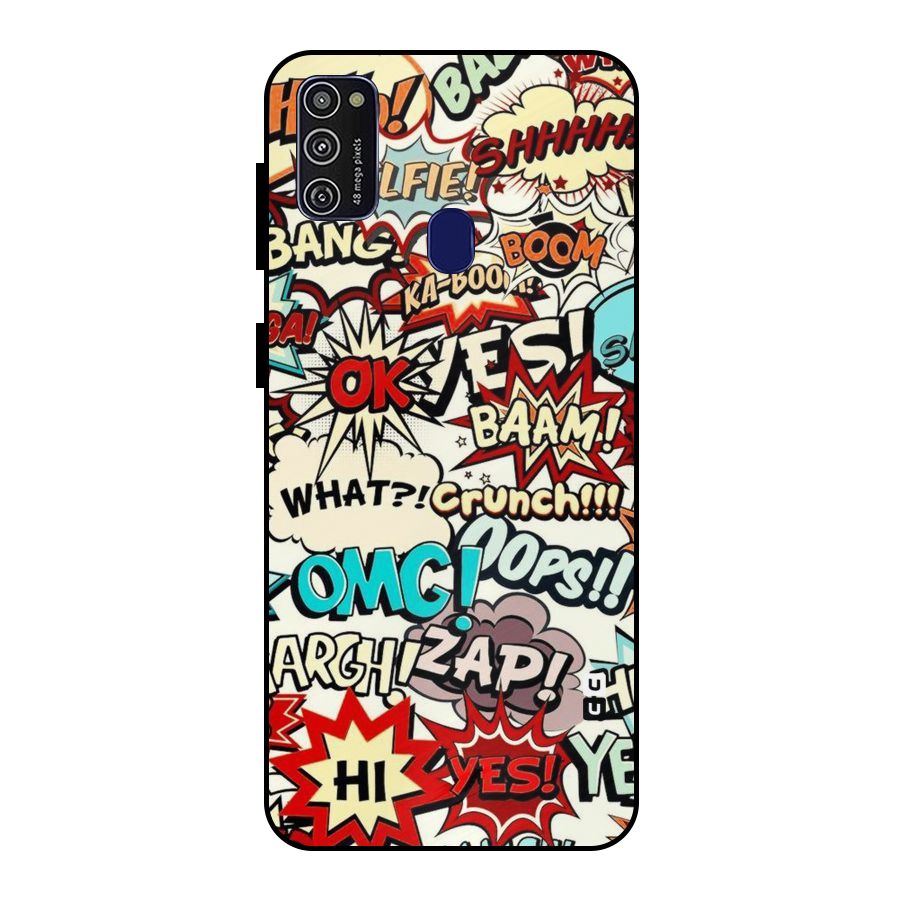 Boom Zap Metal Back Case for Galaxy M30s