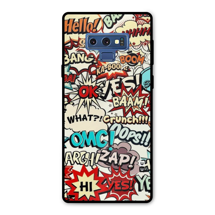 Boom Zap Metal Back Case for Galaxy Note 9