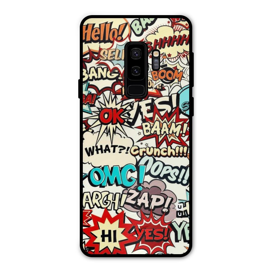 Boom Zap Metal Back Case for Galaxy S9 Plus
