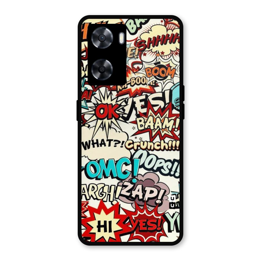 Boom Zap Metal Back Case for Oppo A77s