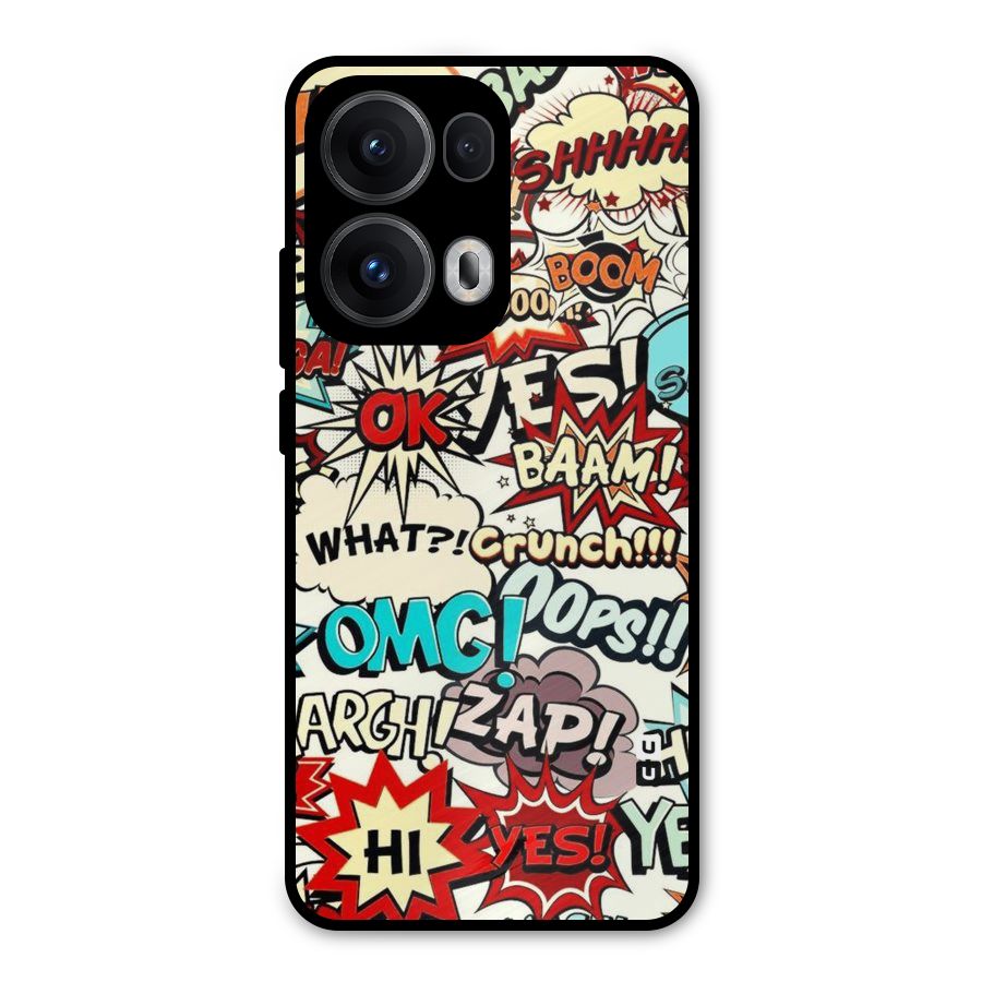 Boom Zap Metal Back Case for Oppo Reno13 Pro
