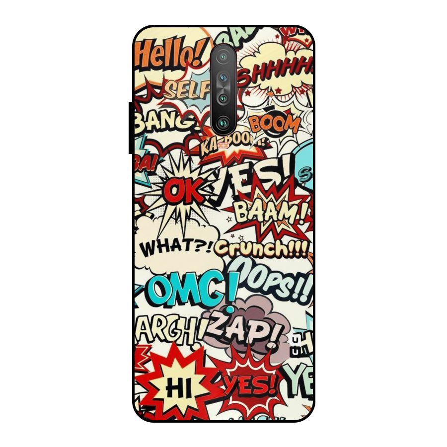 Boom Zap Metal Back Case for Poco X2