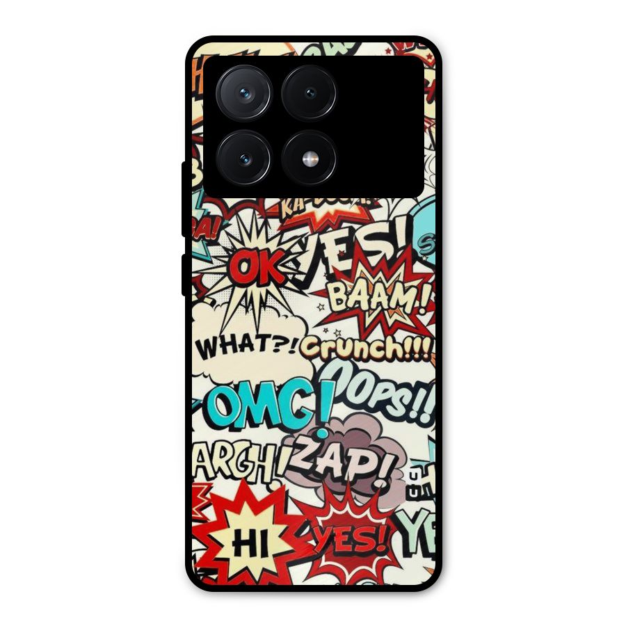 Boom Zap Metal Back Case for Poco X6 Pro