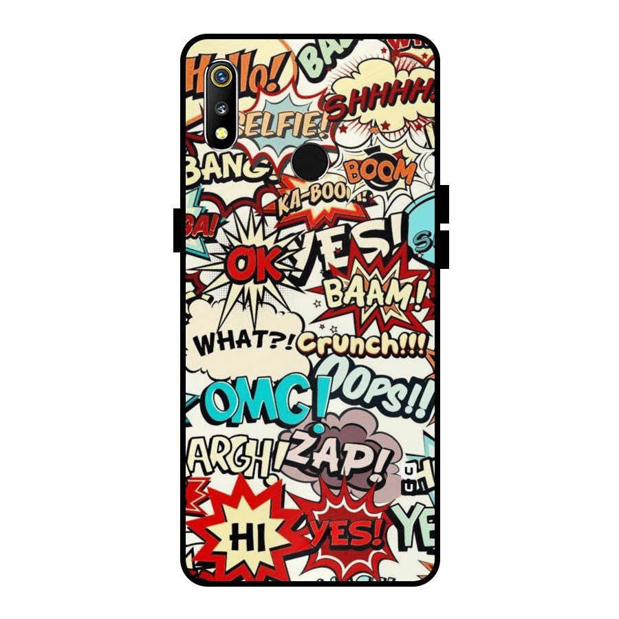 Boom Zap Metal Back Case for Realme 3