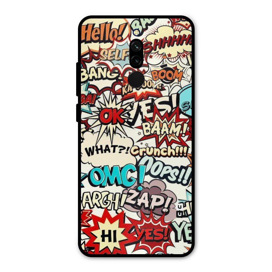 Boom Zap Metal Back Case for Redmi 8