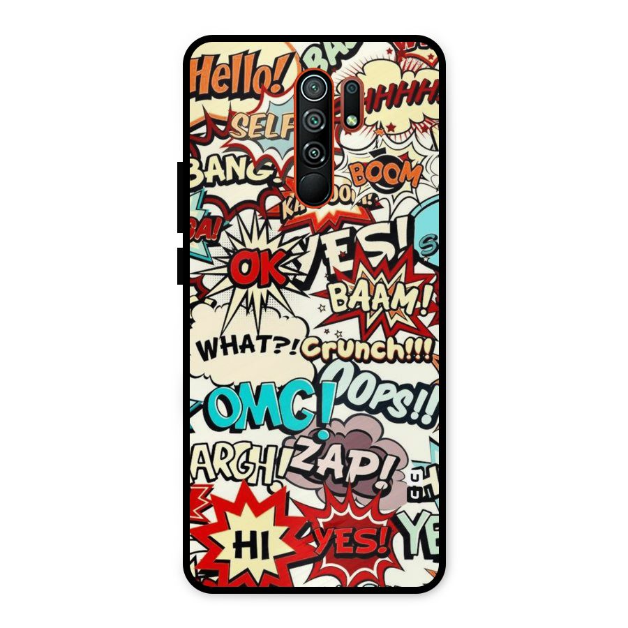 Boom Zap Metal Back Case for Redmi 9 Prime