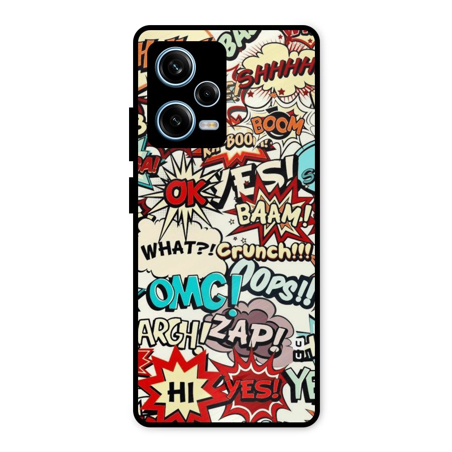 Boom Zap Metal Back Case for Redmi Note 12 Pro