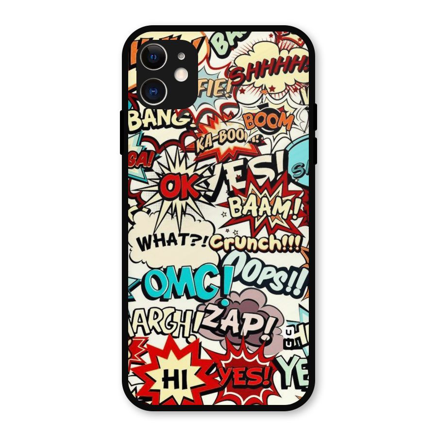 Boom Zap Metal Back Case for iPhone 11