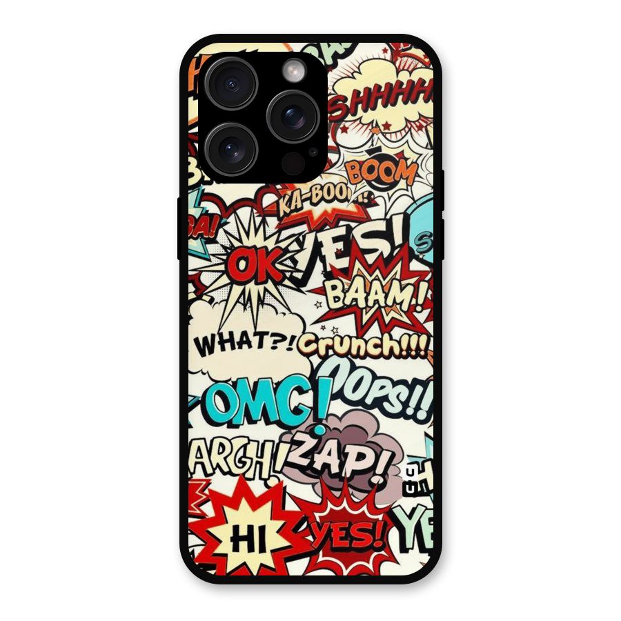 Boom Zap Metal Back Case for iPhone 15 Pro Max