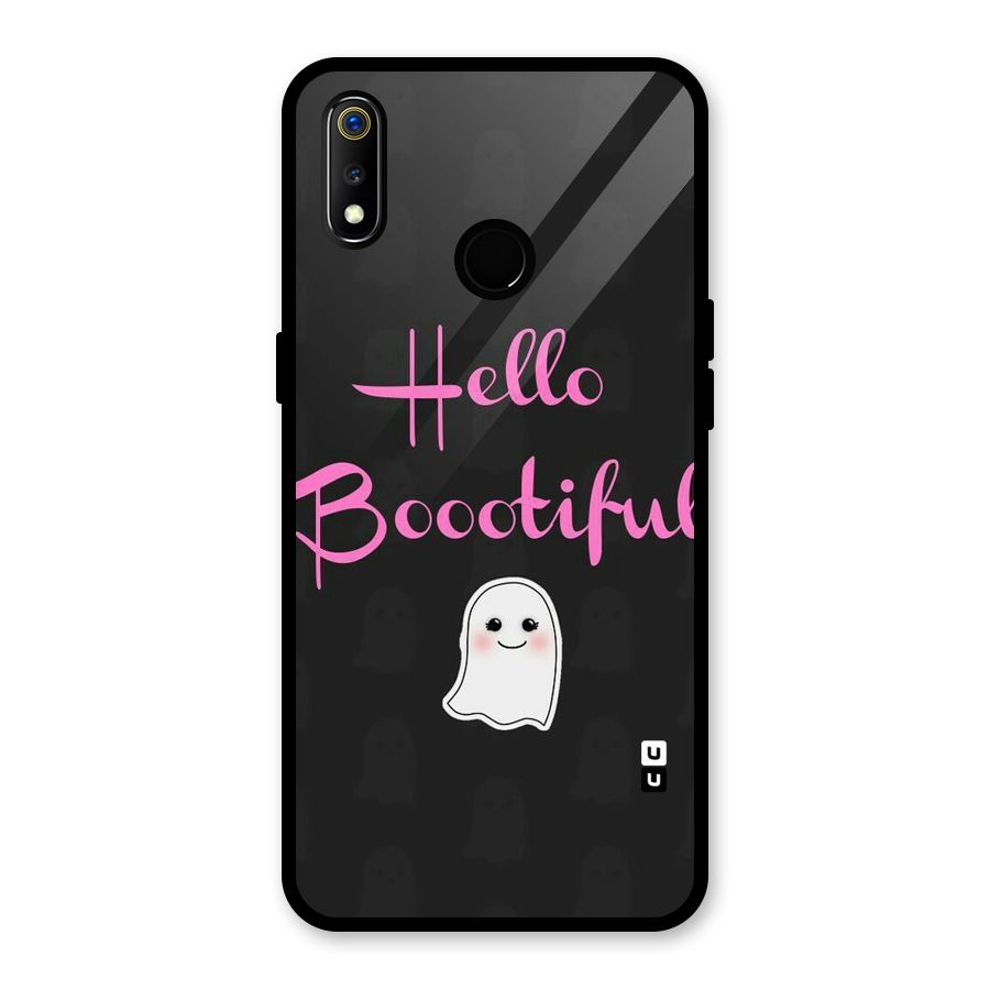 Boootiful Glass Back Case for Realme 3