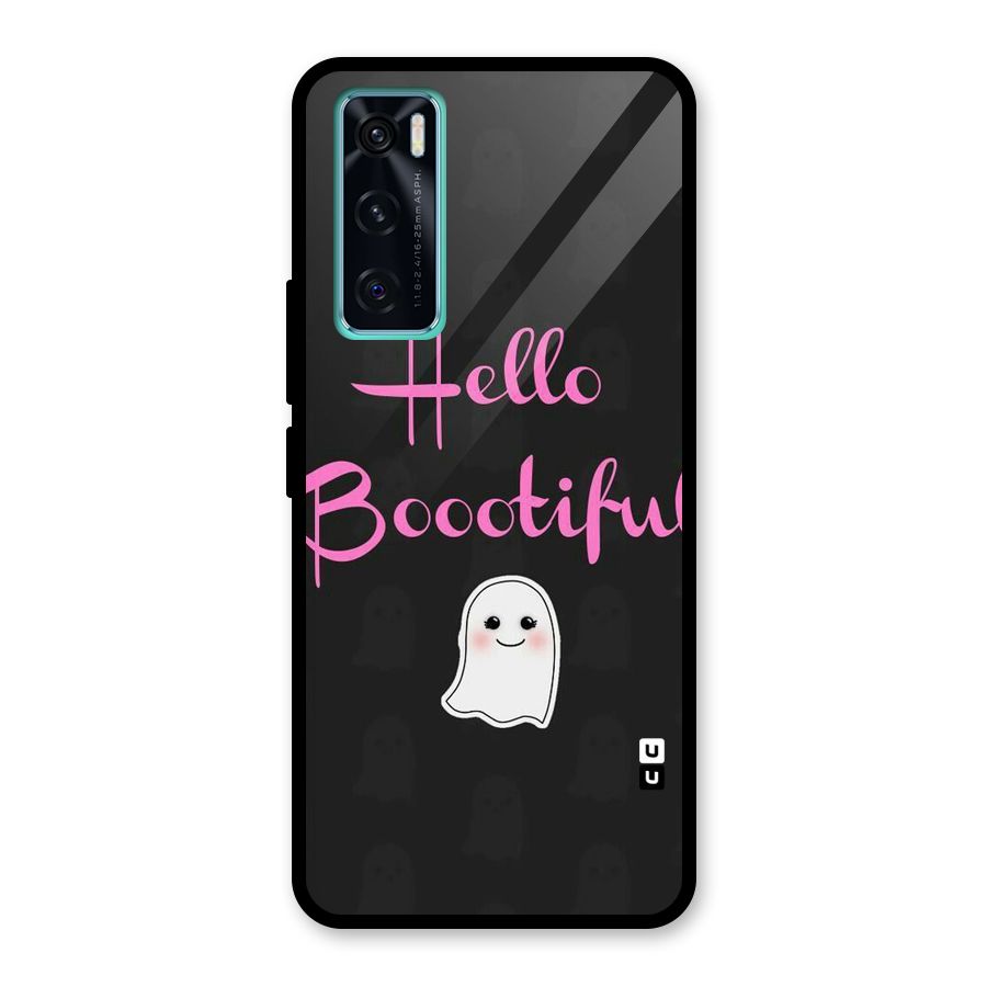 Boootiful Glass Back Case for Vivo V20 SE