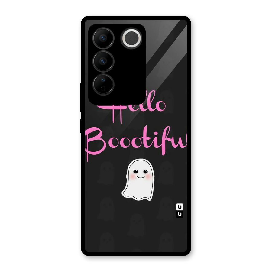 Boootiful Glass Back Case for Vivo V27 Pro