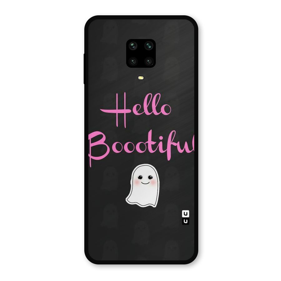 Boootiful Metal Back Case for Redmi Note 9 Pro Max