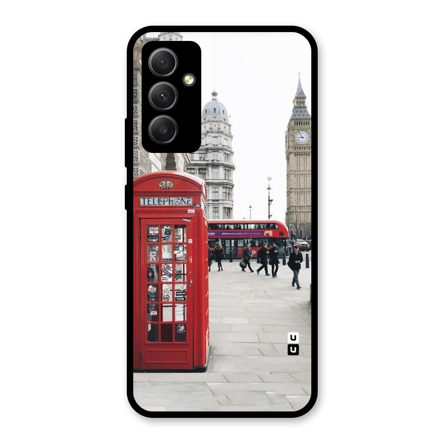 Booth In Red Glass Back Case for Galaxy A34