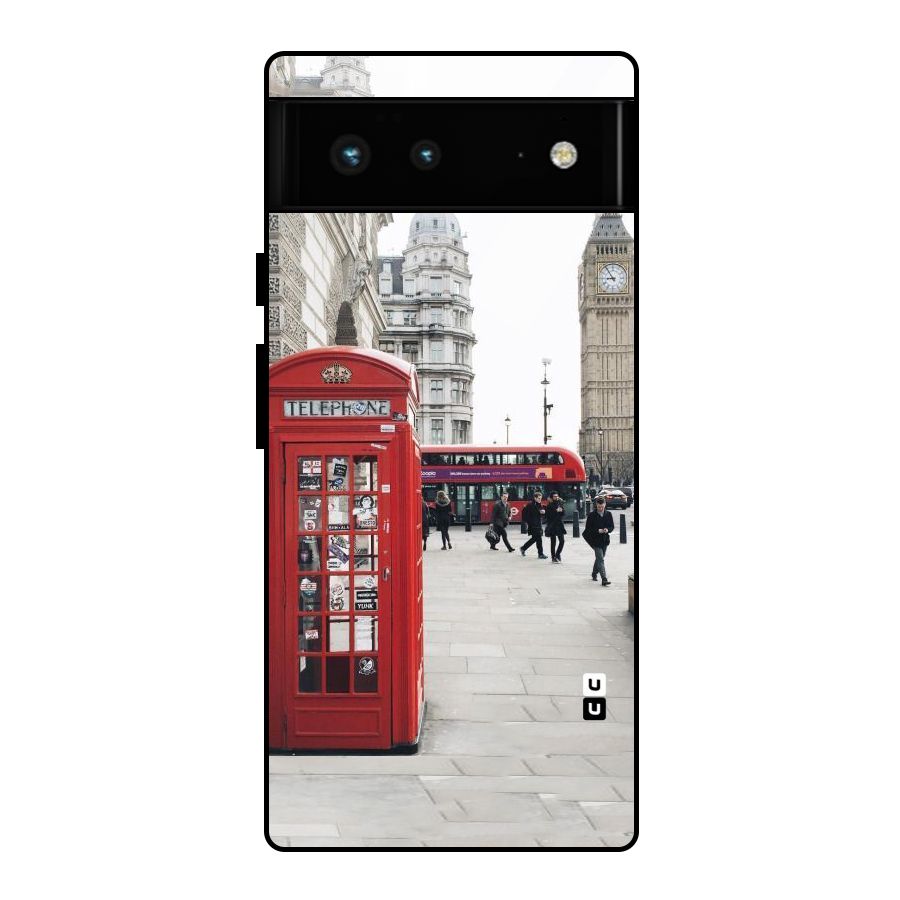 Booth In Red Glass Back Case for Google Pixel 6