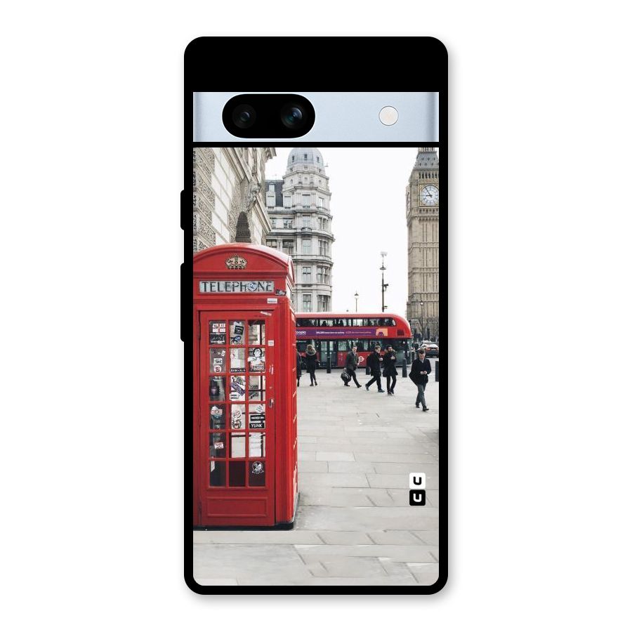 Booth In Red Glass Back Case for Google Pixel 7a