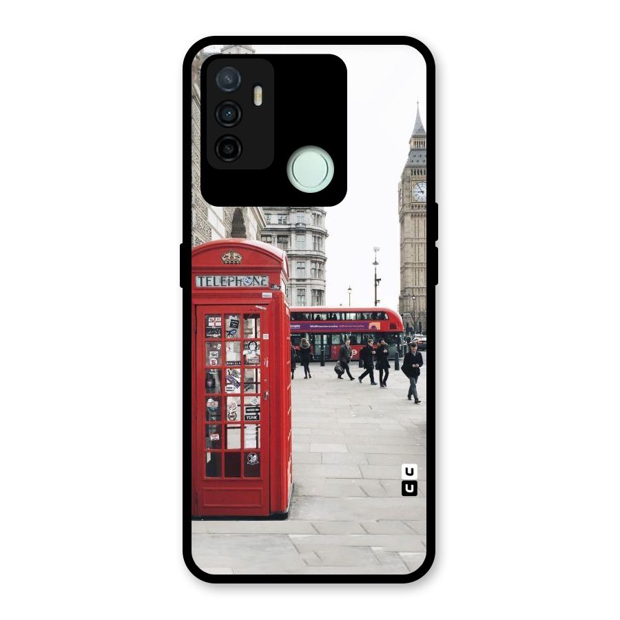 Booth In Red Glass Back Case for Oppo A53