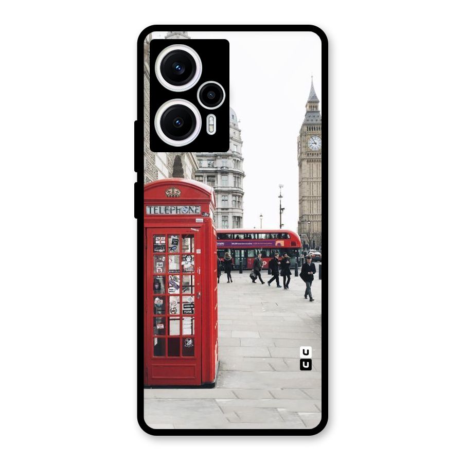 Booth In Red Glass Back Case for Poco F5