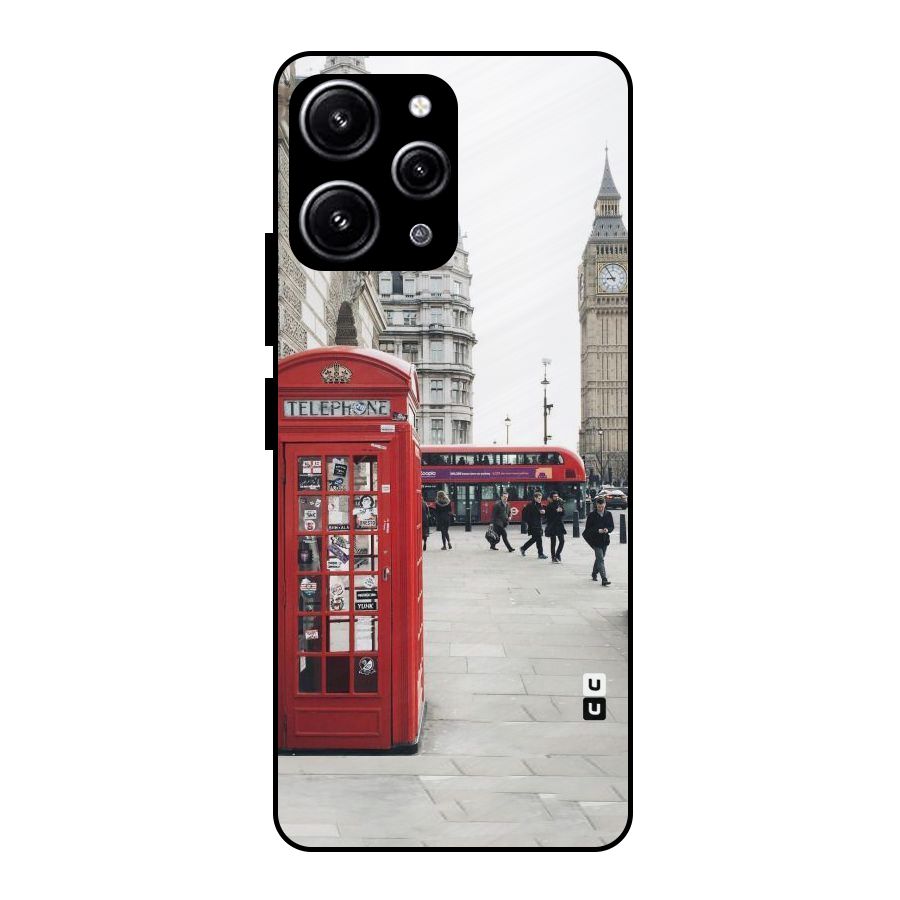 Booth In Red Glass Back Case for Redmi 12 4G