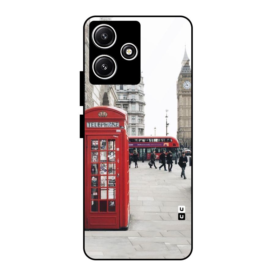 Booth In Red Glass Back Case for Redmi 12 5G