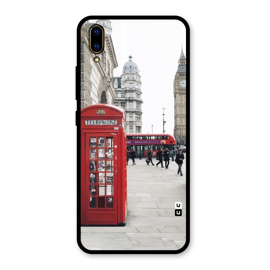 Booth In Red Glass Back Case for Vivo V11 Pro