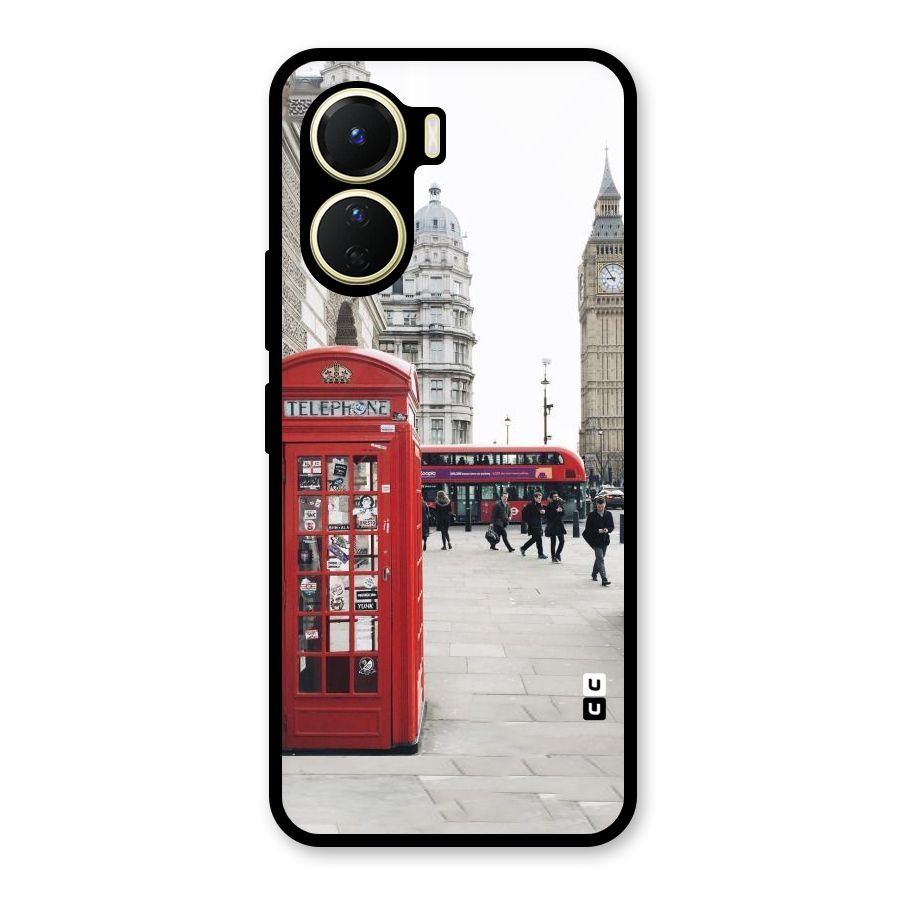 Booth In Red Glass Back Case for Vivo Y16