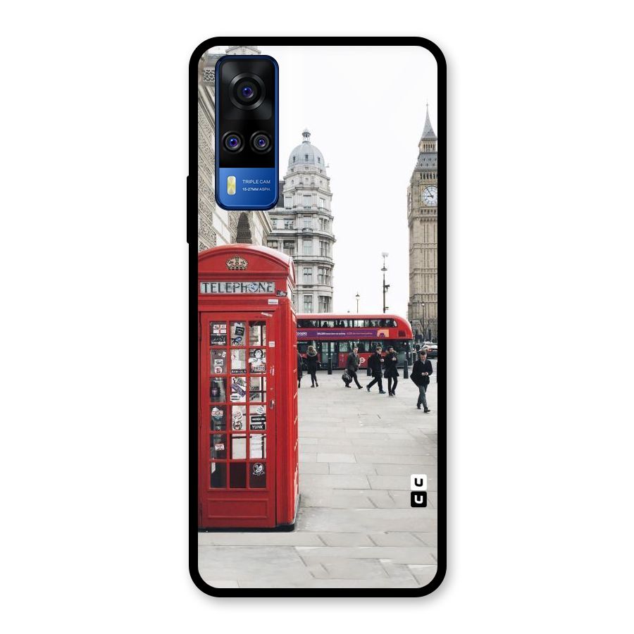Booth In Red Glass Back Case for Vivo Y31